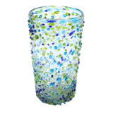 Trinkglas CONFETTI cobalt green turquoise highball conical 400ml