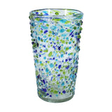Trinkglas CONFETTI cobalt green turquoise highball conical 400ml