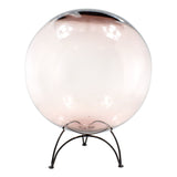 Glaskugel Rosenkugel UNICOLOR transparent durchsichtig rosa uva esfera 30cm XXL mundgeblasen Mexiko mexikanisch