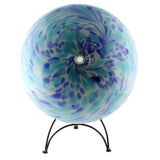 Glaskugel Rosenkugel PINTAS azul esfera 30cm XXL mundgeblasen Mexiko mexikanisch