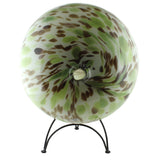 Glaskugel Rosenkugel PINTAS verde marron 30cm XXL mundgeblasen Mexiko mexikanisch