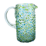 Glaskrug CONFETTI green turquoise cilindro normal 1000ml