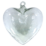 Wunderschöne Glasherzen aus Mexiko, mundgeblasen - Glas Herz XXL transparent / durchsichtig - aus Vollglas (nicht bemalt) in mehreren Farben