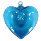 Wunderschöne Glasherzen aus Mexiko, mundgeblasen - Glas Herz XXL türkis - aus Vollglas (nicht bemalt) in mehreren Farben