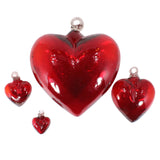 Wunderschöne Glasherzen aus Mexiko, mundgeblasen - Glas Herz XXL gelb - aus Vollglas (nicht bemalt) in mehreren Farben