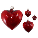 Wunderschöne Glasherzen aus Mexiko, mundgeblasen - Glas Herz XXL gelb - aus Vollglas (nicht bemalt) in mehreren Farben