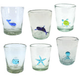 Gläserset "Maritim 1" konische Glasform mit Icons