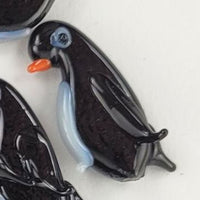 Icon Pinguin / pinguino - Dekostein Streudeko mundgeblasen, handgefertigt