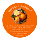 MANDARIN & SANDALWOOD Duftkerze aus Sojawachs im Glas UNICOLOR orange vaso conical dof 250ml