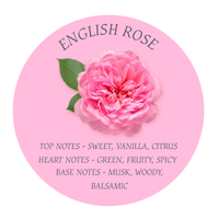 ENGLISH ROSE Duftkerze aus Sojawachs im Glas UNICOLOR rosa vaso conical dof 250ml
