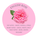 ENGLISH ROSE Duftkerze aus Sojawachs im Glas UNICOLOR rosa vaso conical dof 250ml