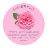 ENGLISH ROSE Duftkerze aus Sojawachs im Glas UNICOLOR rosa vaso classic dof 330ml