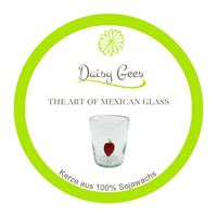 Sojawachs Kerze im Glas Serie Icons STRAWBERRY Erdbeere vaso conical dof 250ml
