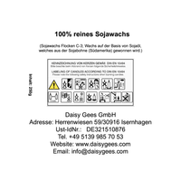 Sojawachs Kerze im Glas Serie Icons STRAWBERRY Erdbeere vaso conical dof 250ml