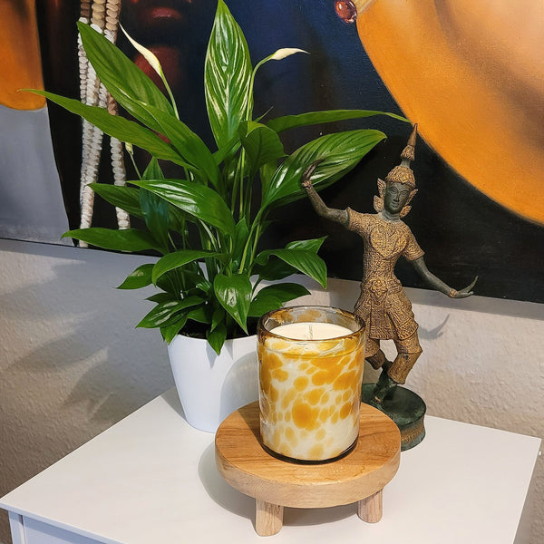 LUSCIOUS VANILLA Duftkerze aus Sojawachs im Glas PINTAS amber vaso classic dof 330ml