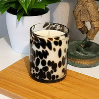 WHITE MUSK & AMBER Duftkerze aus Sojawachs im Glas PINTAS negros vaso classic dof 330ml