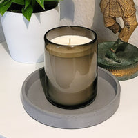 WHITE MUSK & AMBER Duftkerze aus Sojawachs im Glas UNICOLOR humo vaso classic dof 330ml