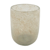 Sojawachs Kerze im Glas POLVO beige envase ovalado highball 500ml