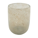 Sojawachs Kerze im Glas POLVO beige envase ovalado highball 500ml