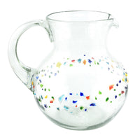 Glaskrug CONFETTI CENTRAL bola normal 2500ml handmade fairtrade 