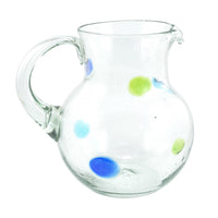 Glaskrug SPLASH POINTS bola normal 2500ml handmade fairtrade