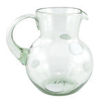 Glaskrug SPLASH white 6 Punkte bola normal 2500ml handmade fairtrade