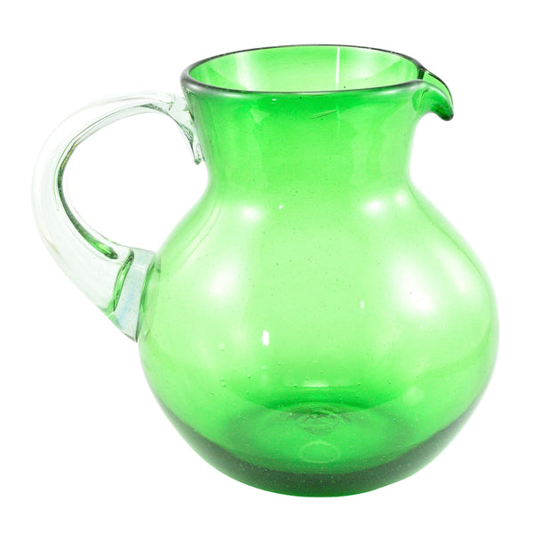 Glaskrug UNICOLOR green bola normal 2500ml handmade fairtrade