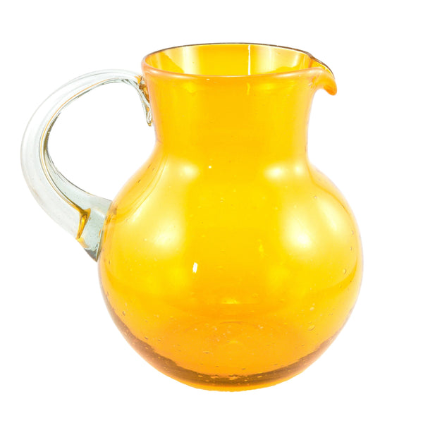 Glaskrug UNICOLOR orange bola normal 2500ml handmade fairtrade