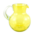 Glaskrug UNICOLOR yellow bola normal 2500ml handmade fairtrade