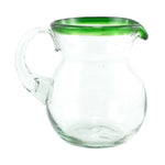 Glaskrug RIM green bola small 500ml handmade fairtrade