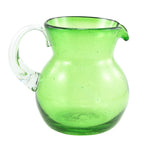 Glaskrug UNICOLOR green bola small 500ml handmade fairtrade