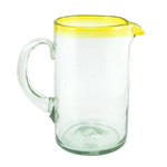 Glaskrug RIM yellow cilindro large 1.500ml handmade fairtrade