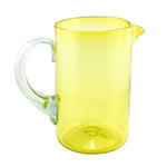 Glaskrug UNICOLOR yellow cilindro large 1.500ml handmade fairtrade
