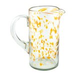 Glaskrug DOTS orange cilindro normal 1200ml handmade fairtrade