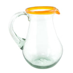 Glaskrug RIM orange pera large 2.000ml handmade fairtrade