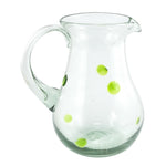 Glaskrug SPLASH lemon green 6 Punkte pera large 2.000ml handmade fairtrade