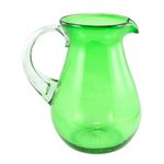 Glaskrug UNICOLOR green pera large 2.000ml handmade fairtrade