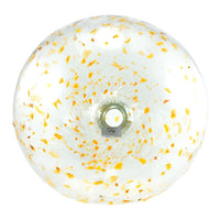 Glaskugel DOTS orange esfera 26cm handmade fairtrade