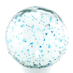 Glaskugel DOTS turquoise esfera 26cm handmade fairtrade
