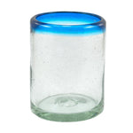 Trinkglas RIM turquoise lowball classic 330ml handmade fairtrade
