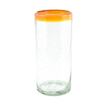 Trinkglas RIM orange highball classic 330ml handmade fairtrade