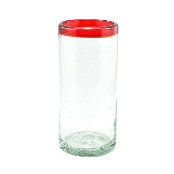 Trinkglas RIM red highball classic 330ml handmade fairtrade