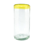 Trinkglas RIM yellow highball classic 330ml handmade fairtrade