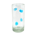 Trinkglas SPLASH turquoise highball classic 330ml handmade fairtrade