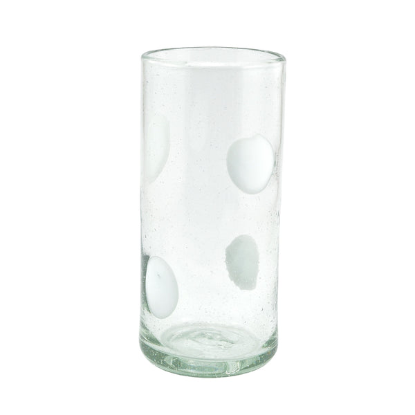 Trinkglas SPLASH white highball classic 330ml handmade fairtrade