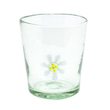 Trinkglas ICON DAISY FLOWER lowball conical 250ml handmade fairtrade