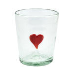 Trinkglas ICON HEART lowball conical 250ml handmade fairtrade