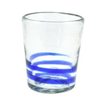 Trinkglas SERPENTINAS cobalt lowball conical 250ml handmade fairtrade