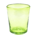 Trinkglas UNICOLOR lemon green lowball conical 250ml handmade fairtrade