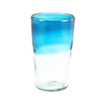 Trinkglas COLOR UP turquoise highball conical 400ml handmade fairtrade